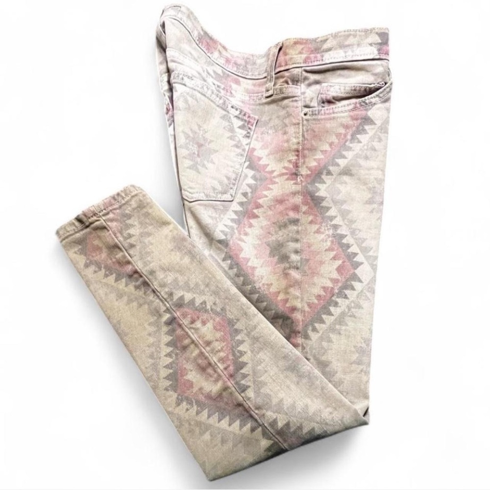 Current Elliot Aztec Print Skinny Jeans, 26